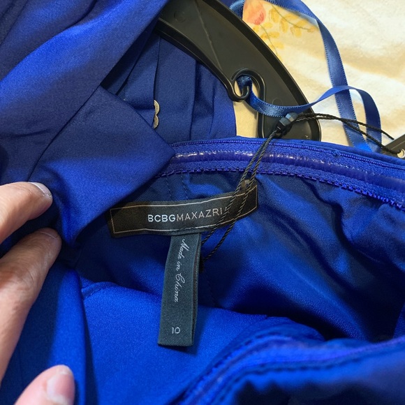 New BCBGMAXAZRIA one shoulder dress NWT - Picture 4 of 5